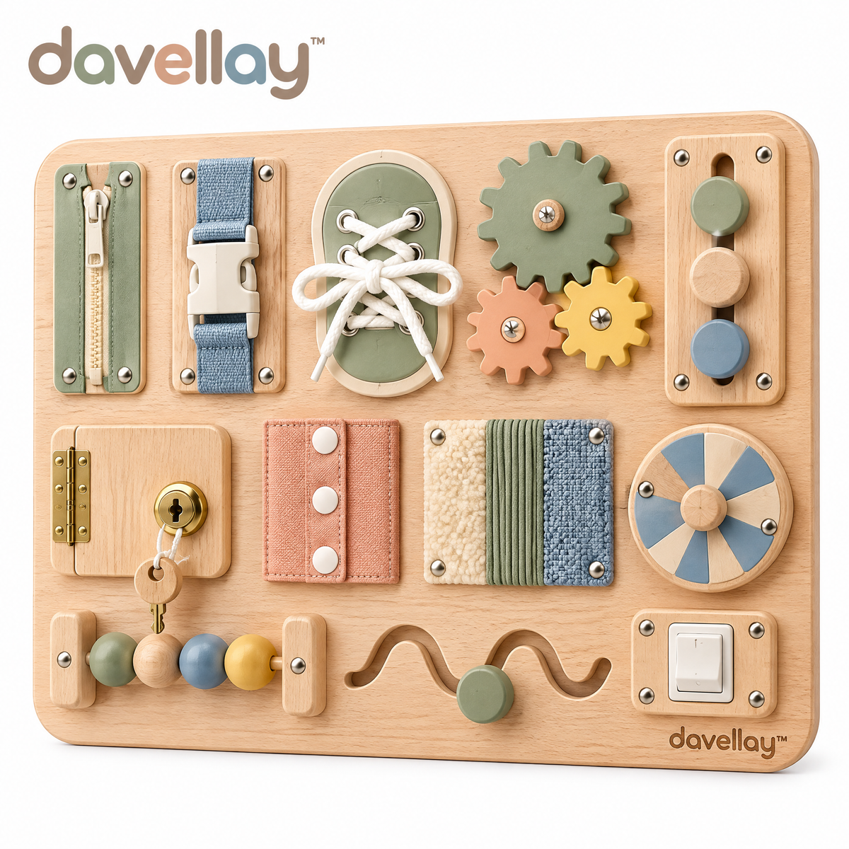 davellay™ Sensory Exploration Busy Board