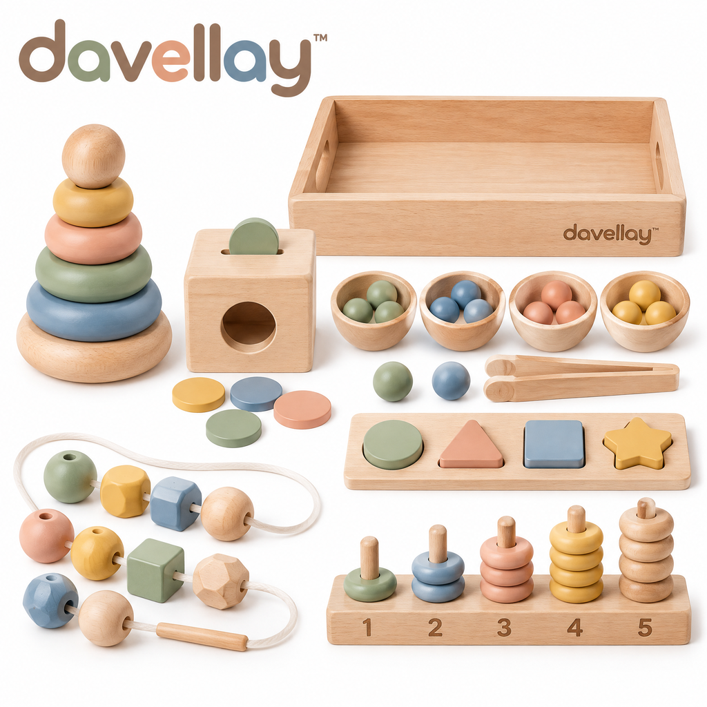 davellay™ Wooden Fine Motor Skills Toy Set