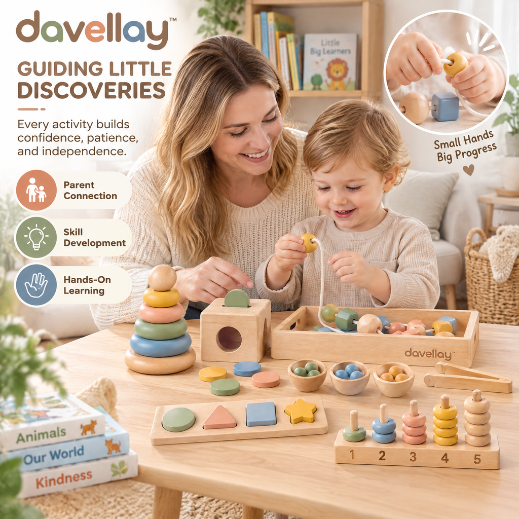davellay™ Wooden Fine Motor Skills Toy Set