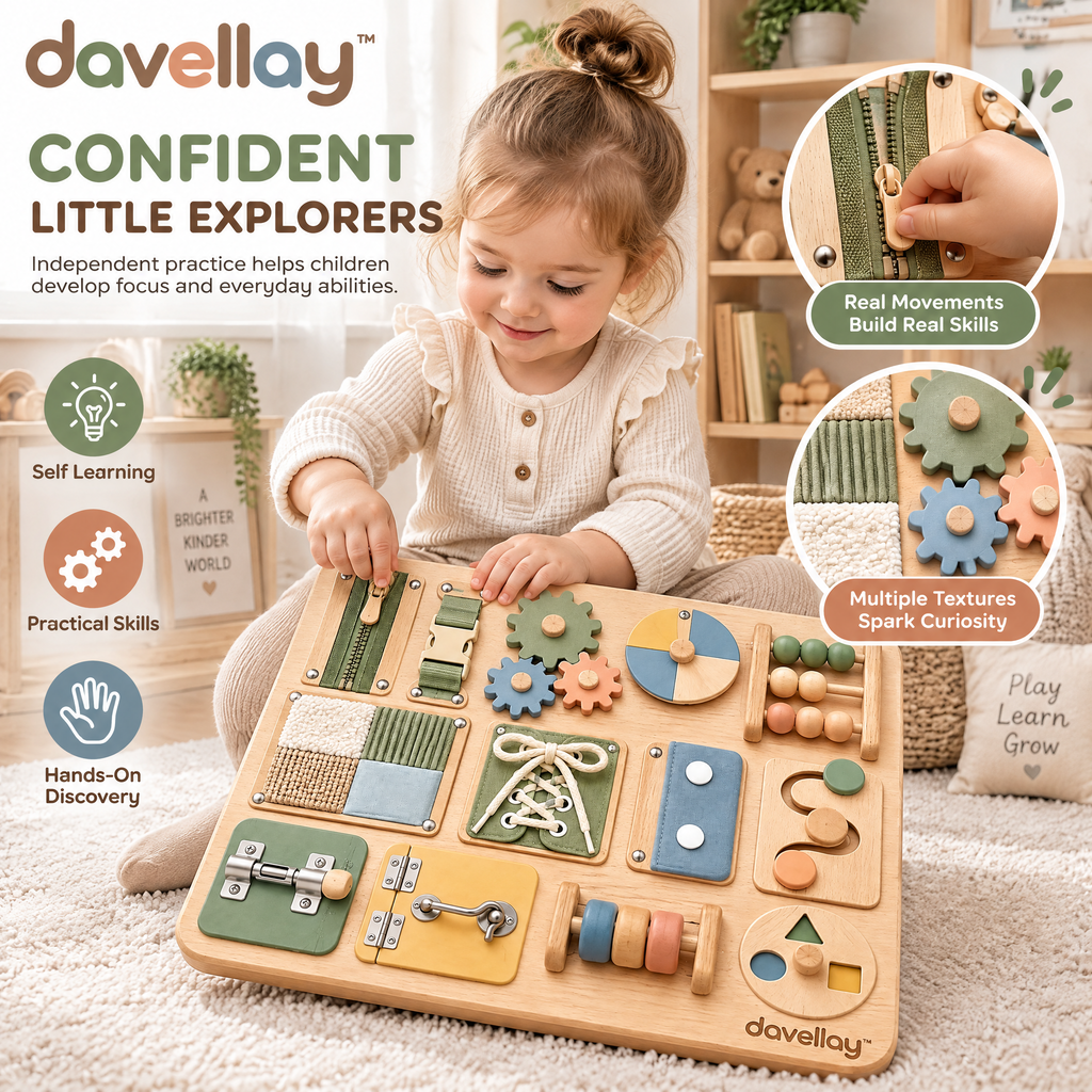 davellay™ Montessori Sensory Activity Board