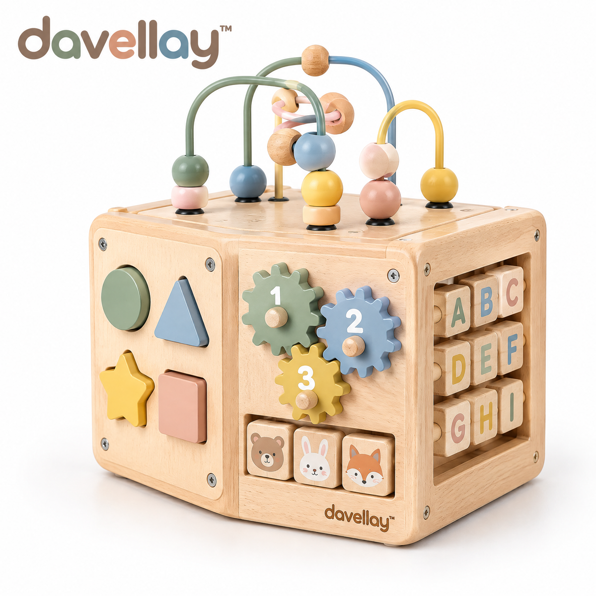 davellay™ Toddler Learning Activity Cube