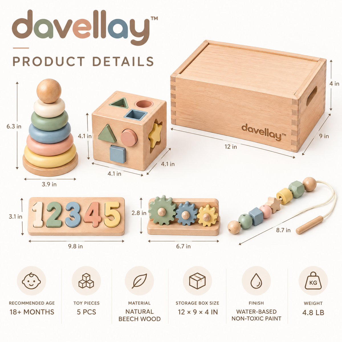 davellay™ First Steps Learning Toy Collection