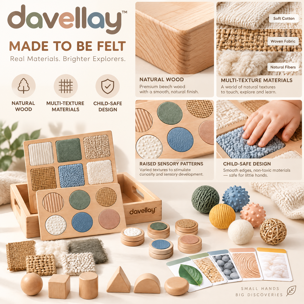 davellay™ Toddler Texture Discovery Play Kit