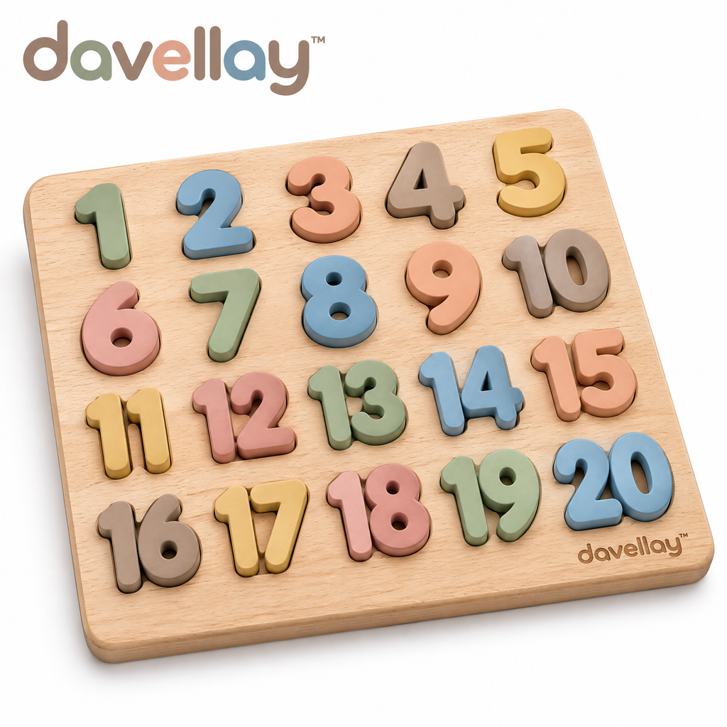 davellay™ Number Discovery Wooden Learning Board