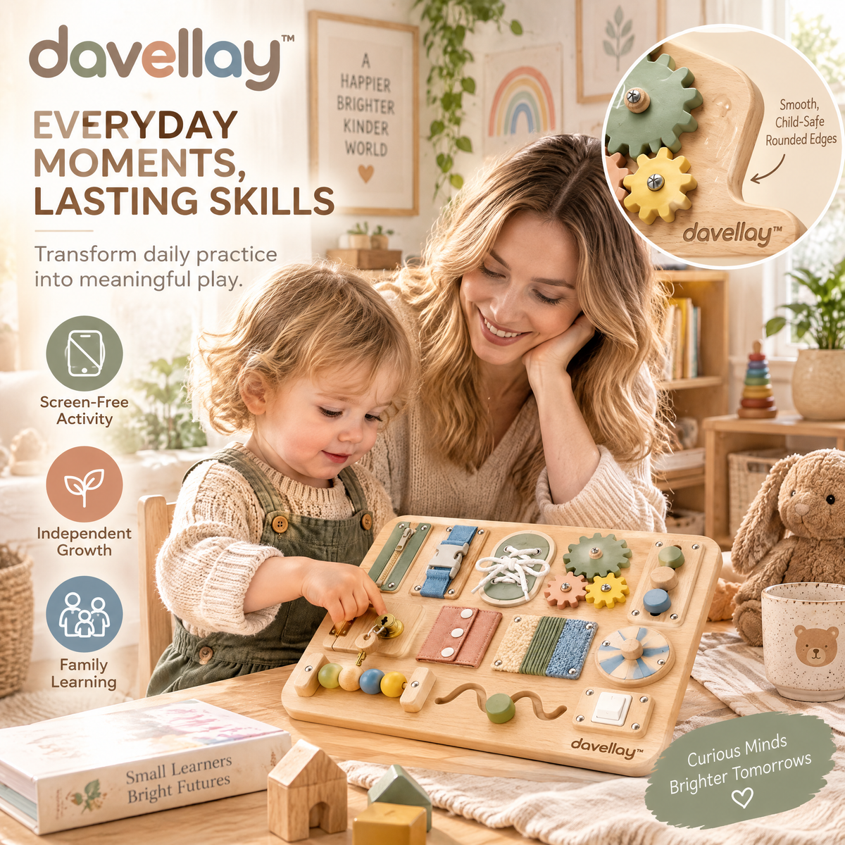 davellay™ Sensory Exploration Busy Board