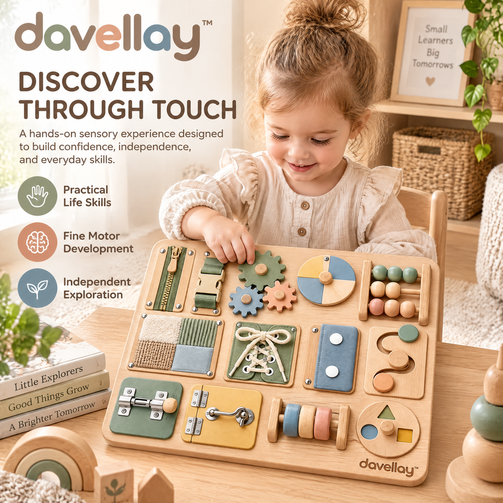 davellay™ Montessori Sensory Activity Board