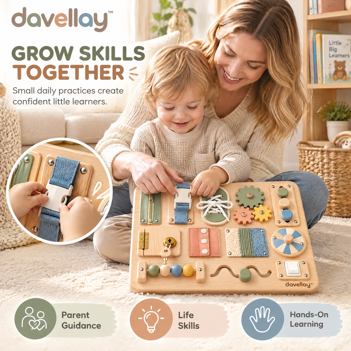 davellay™ Sensory Exploration Busy Board