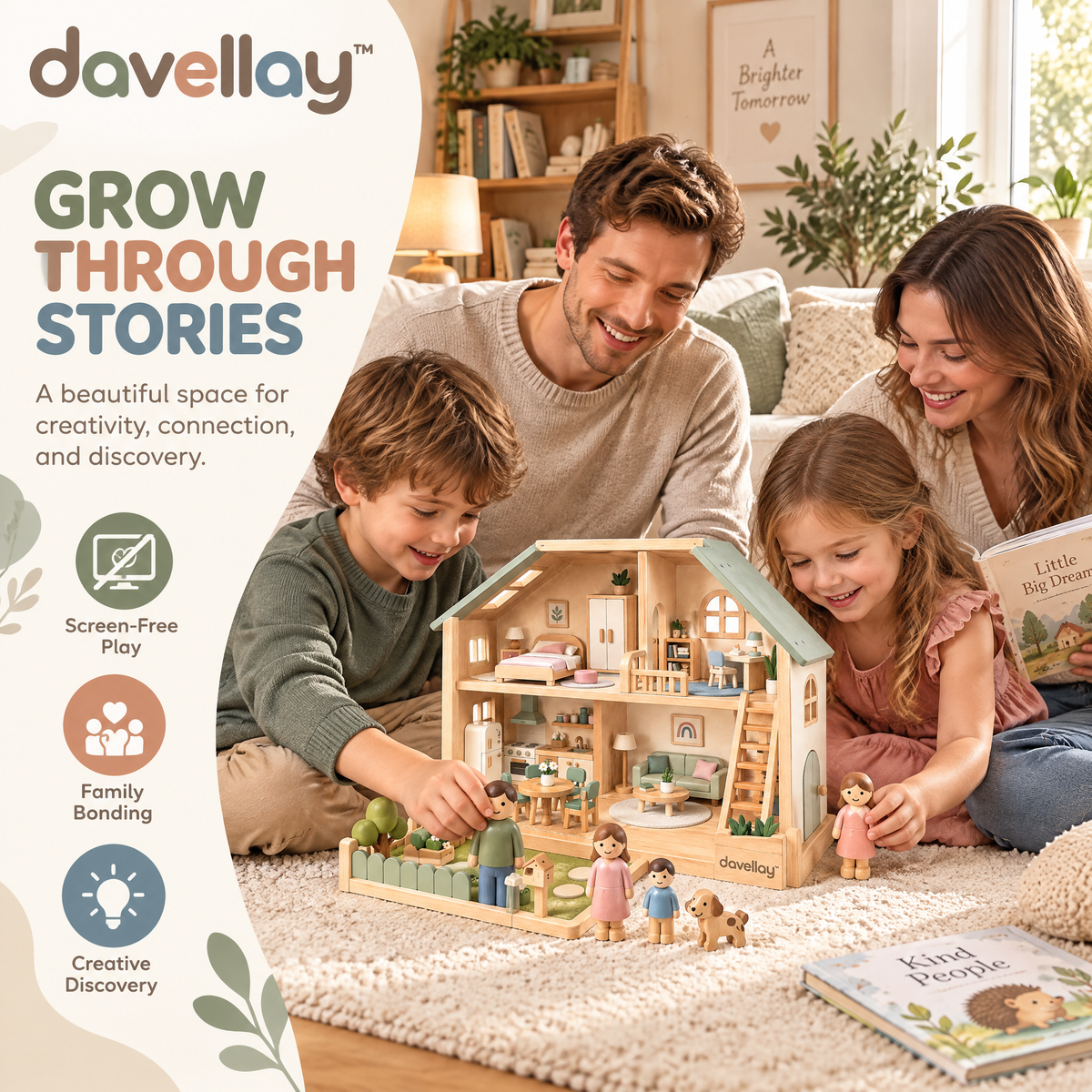 davellay™ Wooden Imagination Playhouse Set