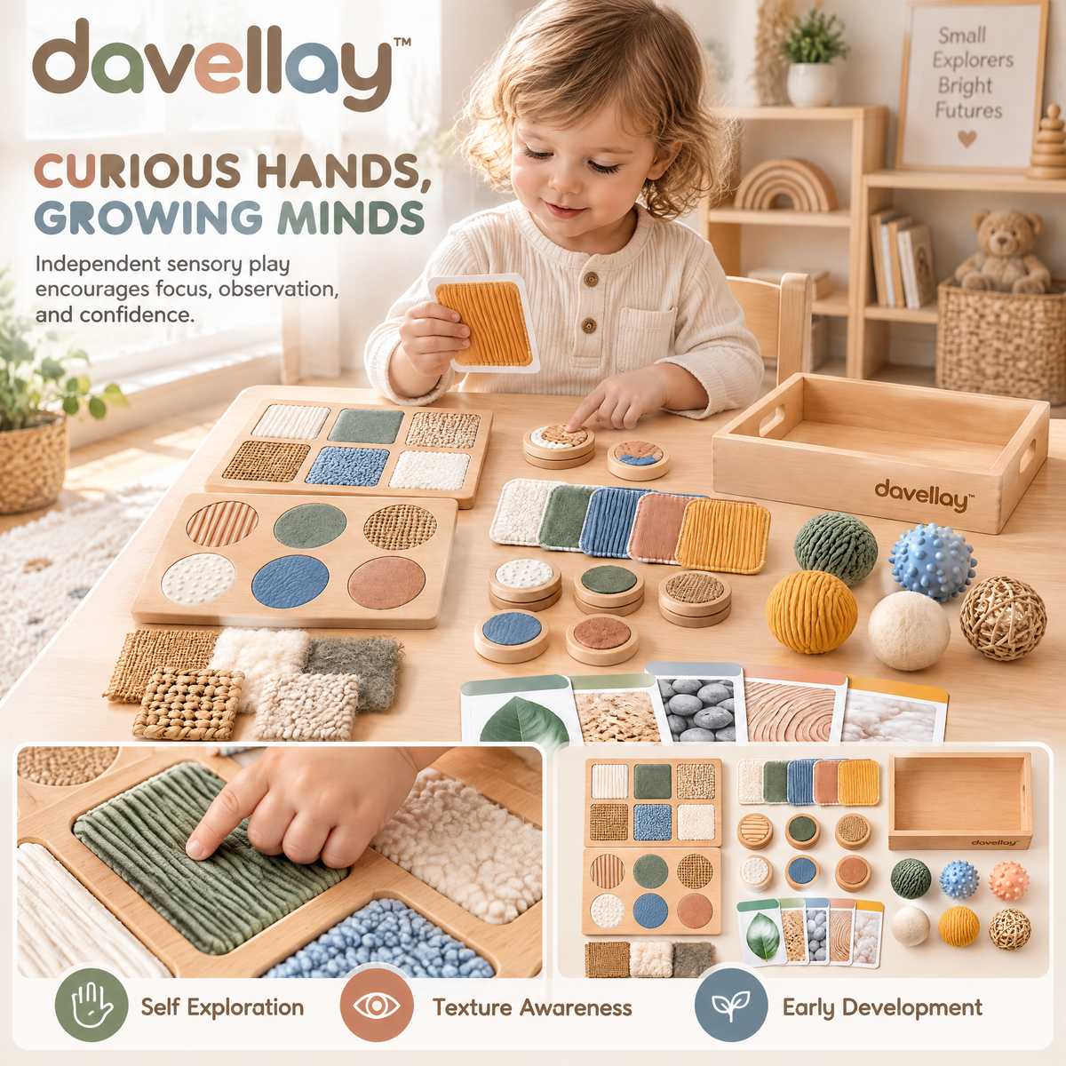 davellay™ Toddler Texture Discovery Play Kit