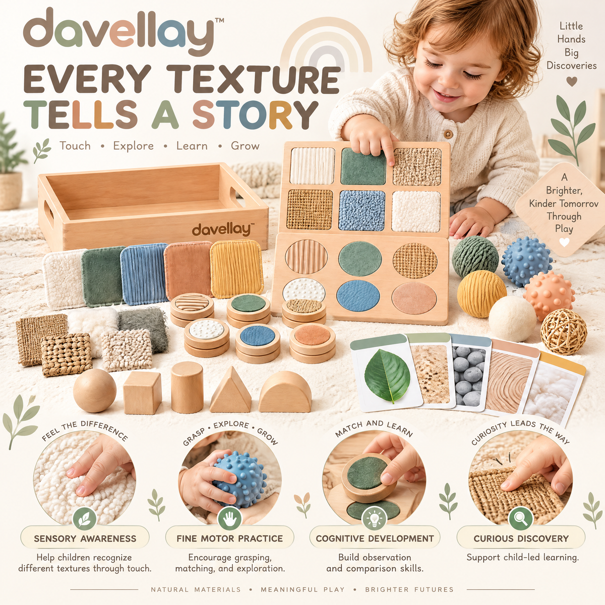 davellay™ Toddler Texture Discovery Play Kit